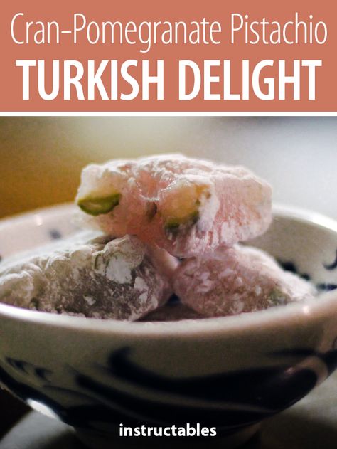 Turkish Delight Pistachio, Turkish Delight Recipe, Pomegranate Pistachio, Edmund Pevensie, Candy Treats, Christmas Recipe, International Food, C S Lewis, Turkish Delight