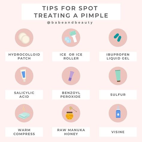 @helloavabeauty shared a photo on Instagram: “What to do and what not to do when you have an annoying pimple...  Beautiful graphic from @babeandbeauty” • Aug 29, 2020 at 7:34pm UTC Skincare Tips Beauty Secrets, Holistic Esthetician, Popping Pimples, Perfect Routine, Blind Pimple, Pimples Under The Skin, Nose Picking, Acne Overnight, Healthy Life Hacks