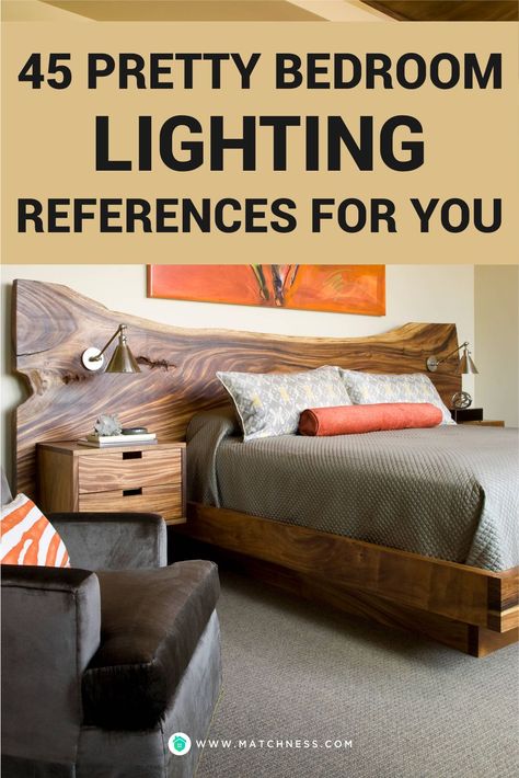 Headboard lighting will have quite the same function as the side bedroom lighting. It can be used when you are reading on your bed or can be used as the lighting while you’re sleeping. Commonly, it has dim light. However, you can adjust the lamp based on your need, for sure! #bedroomlighting #lighting #bedroom Headboard Lighting Ideas, Headboard Lighting, Bed Reading Light, Lighting References, Dim Light, Lighting Bedroom, Bed Back, Pretty Bedroom, Dim Lighting