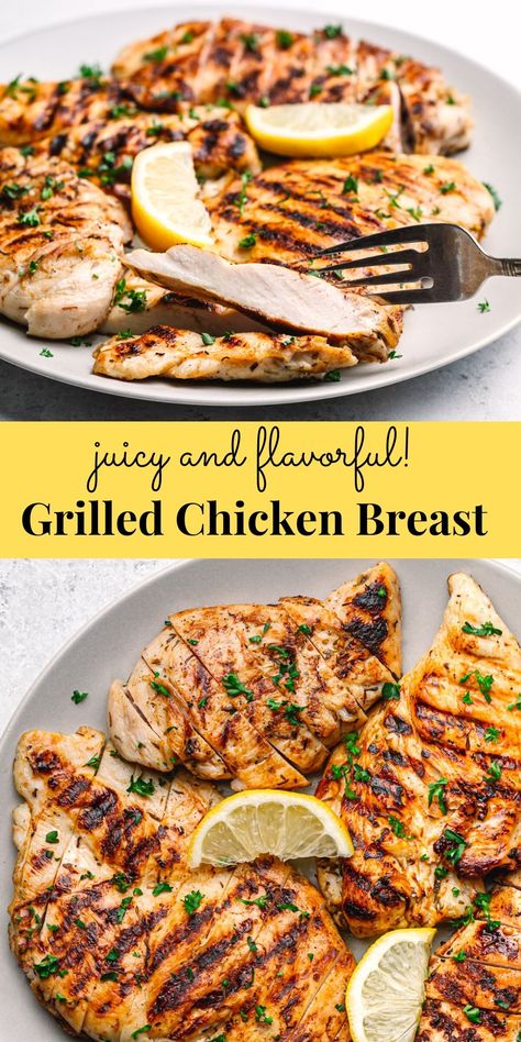 Dinner Ideas With Grilled Chicken, Oven Grilled Chicken, Grilled Boneless Chicken Breast, Boneless Skinless Chicken Breast Recipes, Healthy Grilled Chicken Recipes, Skinless Chicken Breast Recipes, Chicken Breast Marinade, Grilled Chicken Breast Recipes, Chicken Boneless Breast Recipes