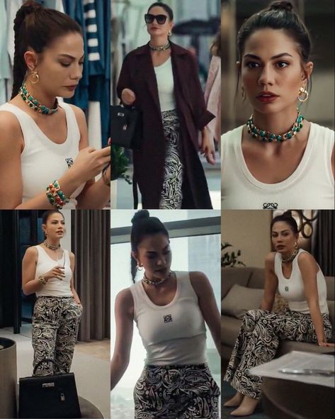 Turkish Actress Outfit, Classy Outfits Winter, Netflix Outfits, Sanem Outfits, Winter Outfits Casual, Casual Outfits Fashion, Turkish Actress, Tv Show Outfits, Outfits Classy