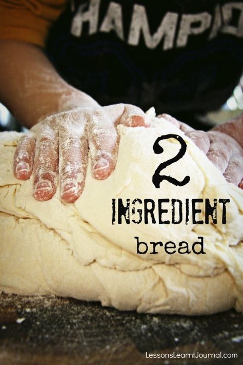 2 Ingredient Bread Lessons Learnt Journal recipe by Kid Spot Kitchen 2 Ingredient Bread, 2 Ingredient Pizza Dough, 2 Ingredient Recipes, Cloud Bread, Bar Food, Self Rising Flour, 2 Ingredient, Easy Bread, Dinner Rolls