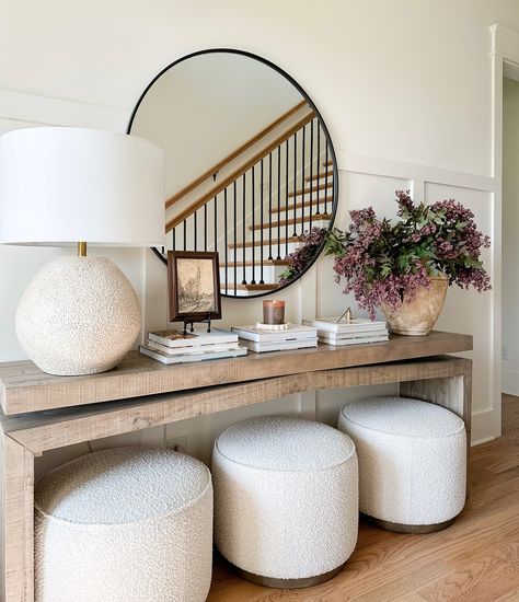 Welcome to our home! We have a narrow simple entryway and are limited to the size of furniture that can fit. This console table is the perfect length and width for this space! If you too are like me and need a narrow table to complete a space, tap the link in my bio and shop this look on my #ltkpage. ⠀⠀⠀⠀⠀⠀⠀⠀⠀ ⠀⠀⠀⠀⠀⠀⠀⠀⠀ ⠀⠀⠀⠀⠀⠀⠀⠀⠀ console table | entryway | entryway table | table decor | hallway | neutral decor | entrway decor | console table decor | entryway refresh #consoletable #consoledec... Farm House Entry Way, Hallway Neutral, Entryway Refresh, Modern Console Table Entryway, Wood Entryway Table, Chic Table Decor, Simple Entryway, Table Decor Entryway, Decor Console Table