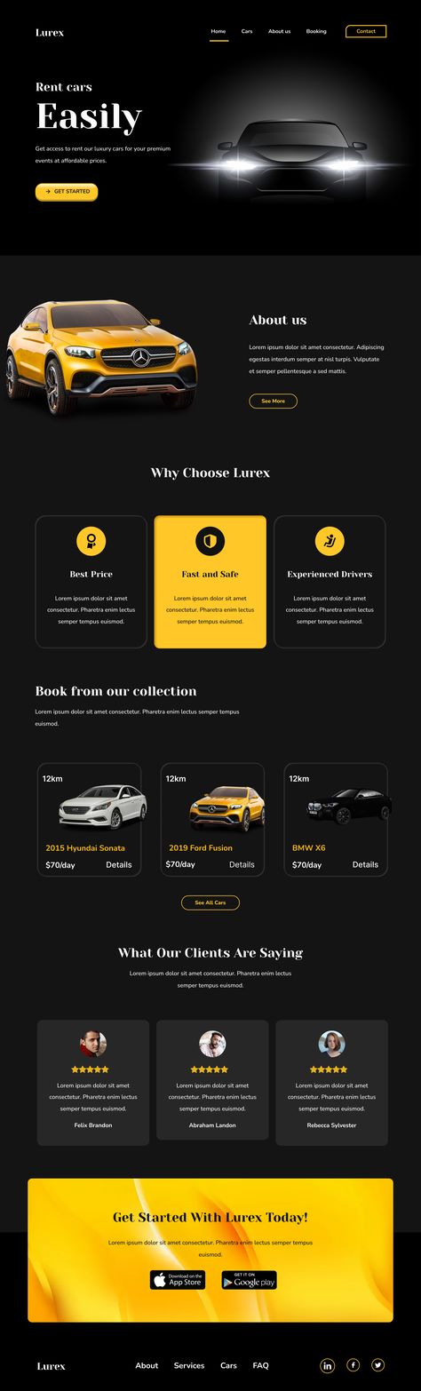 Car Rental Web-Site Design Concept Car Rental Website Design Inspiration, Rent A Car Website Design, Car Interface Design, Luxury Car Website Design, Taxi Website Design, Car Dealership Website, Car Detailing Website, Car Website Design Inspiration, Rental Car Website