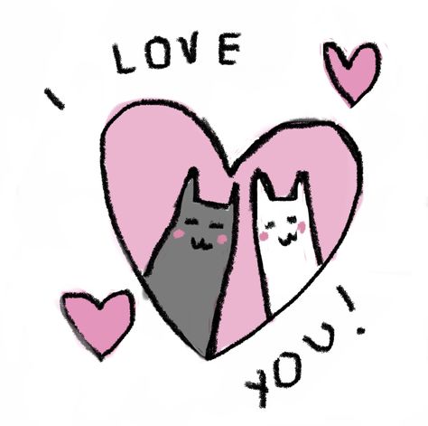 I Love You Cute Pics Anime, Boyfriend Widget Ideas, I Love You Kawaii, I Love You Aethstetic, I Love You Cute Illustration, I Love You Cartoon, Noteit Ideas For Gf, Cute I Love You Drawings, I Love You Doodles