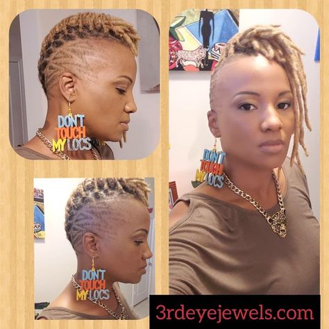 Locs Hairstyles For Women With Shaved Sides, Locs With Faded Sides Women, Loc Shaved Sides Styles, Short Loc Styles With Shaved Sides, Loc Updo With Shaved Sides, Shaved Sides With Locs Black Women, Loc Styles With Shaved Sides Black Women, Loc Mohawk Styles Shaved Sides, Shaved Loc Styles For Women