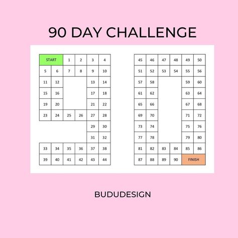 Pin on ETSY 90 Day Challenge Ideas, 90 Days Challenge Calendar, 90 Day Tracker, 90 Day Challenge Tracker, Saving Change, 90days Challenge, 90 Days Challenge, Hard Challenge, 15 Day Challenge