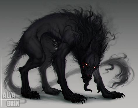 Shadow Creatures, Shadow Wolf, Fantasy Wolf, Creature Artwork, Canine Art, Fantasy Beasts, Monster Concept Art, Fantasy Creatures Art, Fantasy Monster