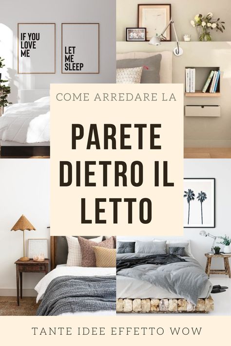 Vuoi arredare la parete dietro il letto? Ti svelo 8 idee per decorare o arredare il muro dietro il letto matrimoniale. Idee per qualsiasi stile e budget di spesa #arredarecamera #cameradaletto #vogliadiristrutturare #arredo #arredocasa #arredocamera #arredocameradaletto #arredoparetecasa #arredamentocamera #ideecameradaletto #ideecamera #cartadaparaticamera #boiseriecamera #postercameradaletto #ideepostercamera #ideequadricamera #ideearredocamera #ideepiastrellecamera #ideeparetebianca Modern Luxury Bedroom Design, Black Room Decor, Bedroom Ideas Aesthetic, Decor Ideas Bedroom, Pallet Bed, Modern Luxury Bedroom, Luxury Bedroom Design, Home Decor Ideas Living Room, Black Room