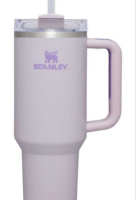 Stanley Quencher H2.0 FlowState Stainless Steel Vacuum Insulated Tumbler with Lid and Straw for Water, Iced Tea or Coffee, Smoothie and More, Orchid, 40 oz Stanley Cup Lavender, Light Purple Stanley Cup, Lavender Stanley Cup, Stanley Cup Purple, Purple Wishlist, Vasos Aesthetic, Purple Stanley, Serenity Room, Stanley Bottle