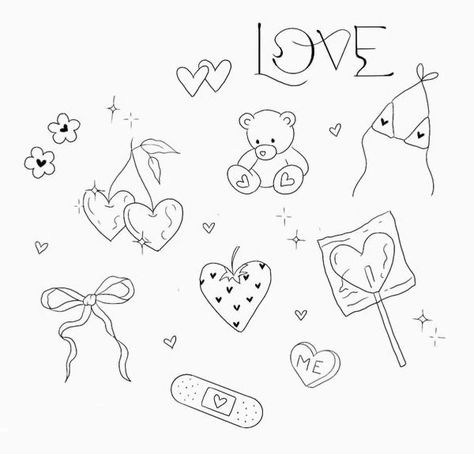 February Flash Tattoo, February Tattoo Ideas, Coquette Tattoo, Sewing Tattoos, Simple Tats, Minimalist Tattoo Ideas, Binding 13, Small Girly Tattoos, Traditional Tattoo Designs