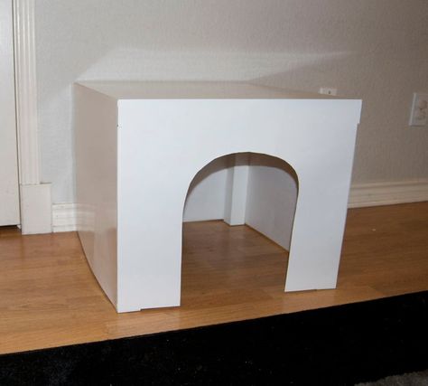 Hiding Cat Litter Box Ideas Diy, Diy Litter Box Cover, Litter Box House, Cat Litter Box Diy, Box Covers Diy, Hiding Cat Litter Box, Diy Litter Box, Hidden Litter Boxes, Liter Box