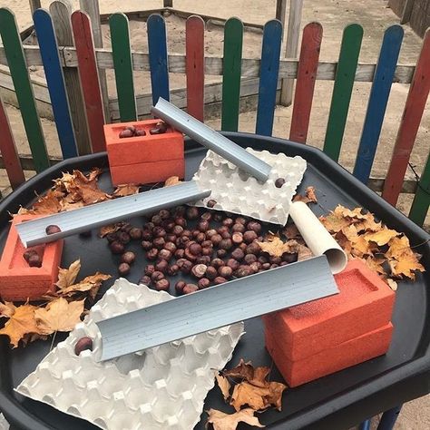 Autumn Eyfs Activities, Autumn Eyfs, Tuff Tray Ideas Toddlers, Reception Classroom, Tuff Tray Ideas, Tuff Spot, Eyfs Classroom, Eyfs Activities, Nursery Activities