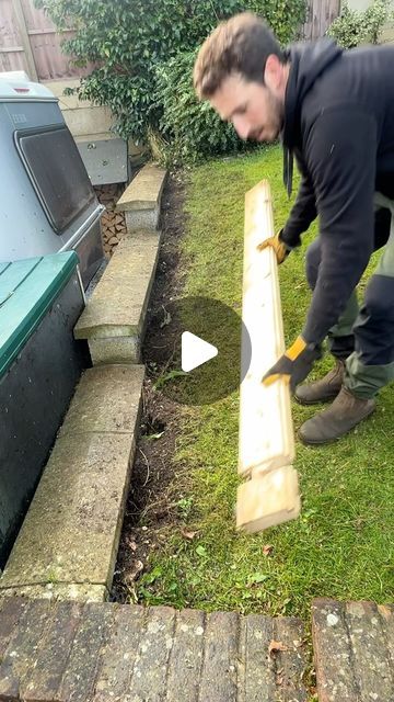 Alexander hayden on Instagram: "Trying to get a perfect straight edge using some wood, #trying #perfect #satisfying #satisfyingvideos #edging #lawn #wood #straight #tools #work #garden #yard" Garden Edging Ideas Cheap, Mowing Strip, Edging Lawn, Wood Edging, Edging Ideas, Garden Edging, Yard Work, Garden Yard, Straight Edge