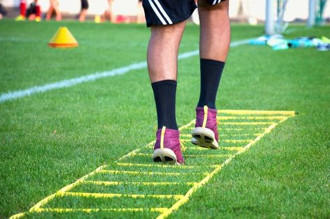 Take a peek into my blog here 👀 Weight Training for Soccer: Vital for Soccer Players http://soccertraininglab.com/weight-training-for-soccer-vital-for-soccer-players/?utm_campaign=crowdfire&utm_content=crowdfire&utm_medium=social&utm_source=pinterest Soccer Formations, Physically Fit, Agility Training, Physical Strength, A Ladder, Soccer Training, Training Equipment, Training Video, Resistance Band