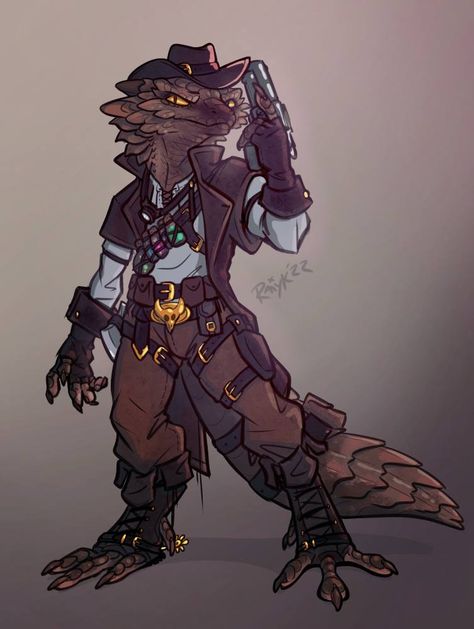 Kobold Swashbuckler, Tabaxi Gunslinger, Dnd Character Design Wizard, Dnd Kobold Character Art, Kobold Pirate, Lizardfolk Character Art, Kobold Druid, Gnoll Dnd, Gecko Character