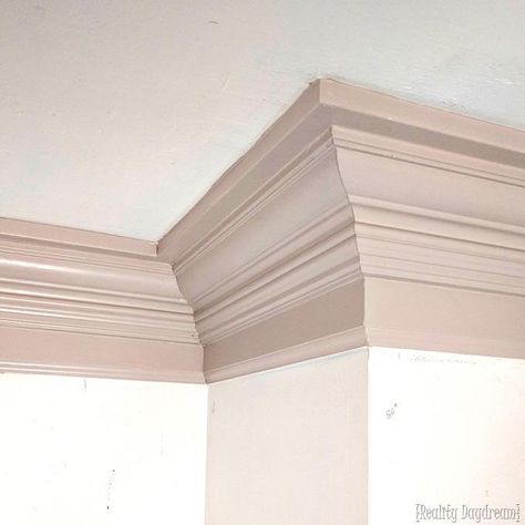 Extending Crown Molding, Cove Trim Molding, Heavy Crown Molding, Big Crown Molding Ideas, Cream Crown Molding, Cottage Style Crown Molding, Unique Crown Molding, 3 Piece Crown Molding, Thick Crown Molding Ideas