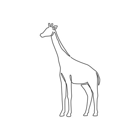 One Continuous Line Drawing, Zoo Logo, Small Bird Tattoos, Animal Mascot, Bird Tattoos, Single Line Drawing, Continuous Line Drawing, Cute Giraffe, Logo Identity