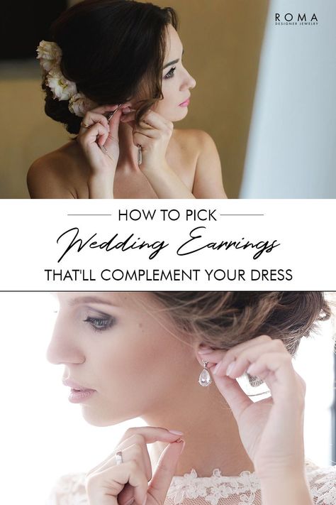 Wearing beautiful wedding earrings is equally important along with a perfect wedding dress. Check to know to pick your one. Jewelry For Off Shoulder Wedding Dress, Wedding Earrings For Strapless Dress, Bridal Jewelry For Square Neckline, Bridal Jewelry For Lace Dress, Earrings For Strapless Wedding Dress, Jewelry For Lace Wedding Dress, Classic Princess Cut Earrings For Wedding, Wedding Pendant Costume Earrings, Timeless Tarnish-resistant Wedding Earrings