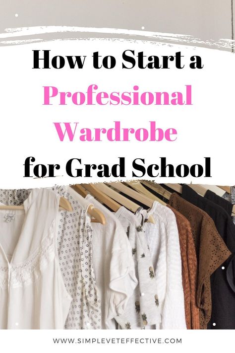 #gradschool #professionalwardrobe #budget Find affordable and stylish professional clothing for graduate students on a budget. Grad School Wardrobe, Masters Student Outfit, Grad School Fashion, Outfits For Grad School, Pharmacy School Outfits, Business School Outfit Women, Grad School Outfit Summer, First Day Of Grad School Outfit, Graduate Student Outfit