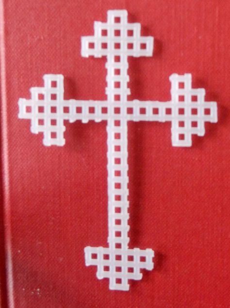 JoZart: The Cross in my Pocket & Instructions Cross In My Pocket, Plastic Canvas Cross, Prayer Quilt, Canvas Tapestry, Pocket Prayer, Faith Crafts, Canvas Ornaments, Camp Crafts, Cross Wreath