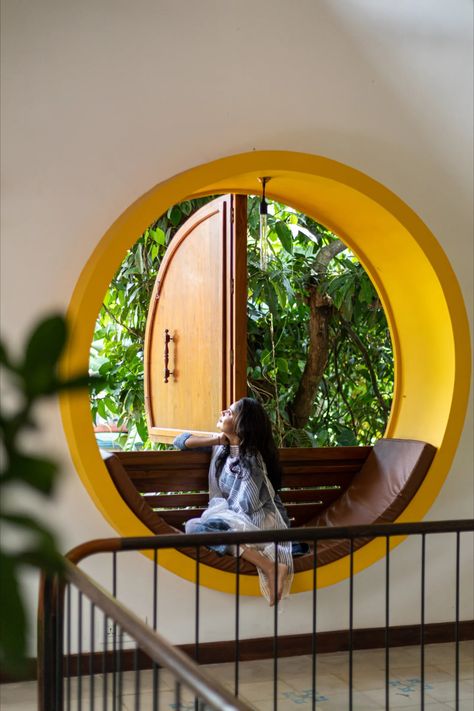 With vernacular treatments and tranquil spaces, this rural home in Kerala by Naked Volume Architecture Studio seems grown out of the landscape. Volume Architecture, Rural Home, Nandi Hills, Architecture Studio, An Architect, Retirement Gift, Small Balcony, Living Room Style, Window Seat