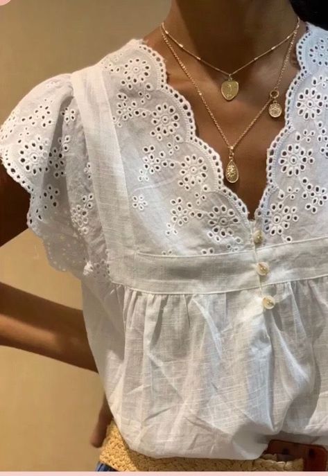 Pin by Mary Farina on vestidos | Fashion outfits, Granny chic fashion, Fashion Granny Chic Fashion, Granny Chic, Chic Fashion, Summer 2023, White Blouse, Fashion Fashion, Necklaces, Fashion Outfits, Instagram Photos