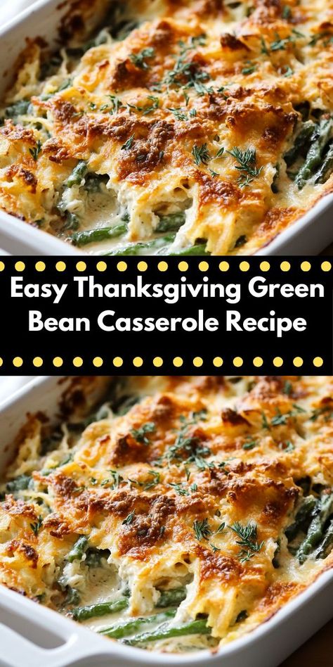 Discover a flavorful holiday staple! This Easy Thanksgiving Green Bean Casserole Recipe brings together familiar ingredients for a satisfying side dish, making it an ideal choice for your Thanksgiving celebrations with family and friends. Side Dishes For Friendsgiving Dinner, What To Bring Thanksgiving, Best Thanksgiving Green Bean Casserole, Mccormick Green Bean Casserole, Parmesan Green Bean Casserole, Thanksgiving Recipes Classic, Real Green Bean Casserole, Easy Thanksgiving Green Bean Recipes, Green Bean Casserole Make Ahead