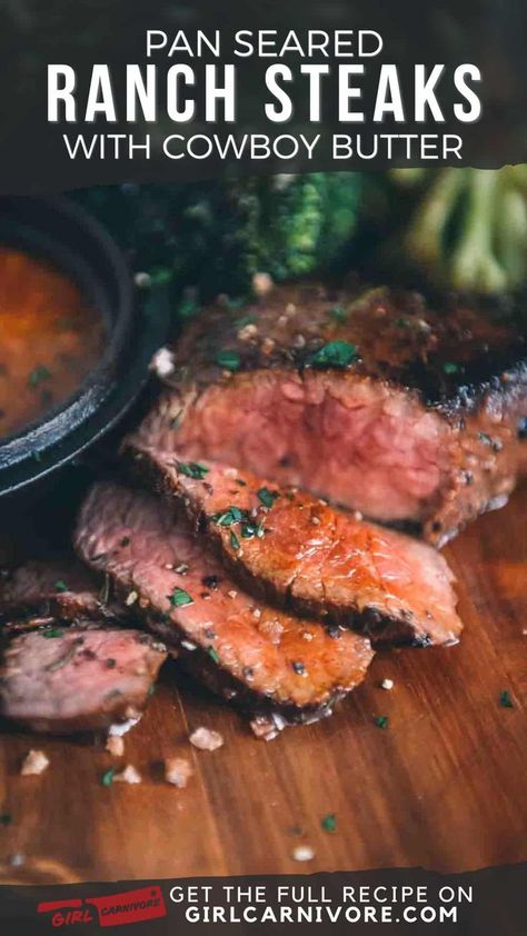 Create a memorable dining experience with our exquisite pan-seared ranch steak recipe. Follow our expert tips to achieve a crispy crust and tender, juicy steak that's bursting with flavor.🥩 Ranch Steak Recipes, Ranch Steak, Denver Steak, Easy Steak Marinade Recipes, Cowboy Butter, Cast Iron Steak, Steak Rolls, Grilled Beef Recipes, Steak Marinade Recipes