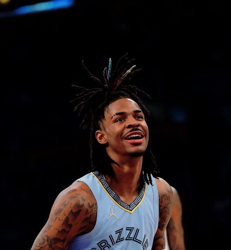 Ja Morant Smiling, Ja Morant Pfp, Ja Morant Style, Nba Photos, Nba Video, Wall Of Fame, Aesthetic Wallpapers, Nba, Basketball