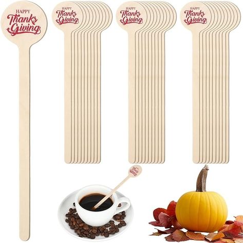 Amazon.com: Suttmin 100Pcs Thanksgiving Wooden Coffee Stirrers 6inch Disposable Cocktail Beverage Stir Sticks Round End Wooden Drink Stirrer Sticks with Thanksgiving Print for Coffee Milk Cocktail (Maple Leaf) : Home & Kitchen Wooden Drink Stirrers, Drink Stirrer, Coffee Stirrers, Drink Stirrers, Stir Sticks, Coffee Milk, Cocktail Drinks, Maple Leaf, Thanksgiving