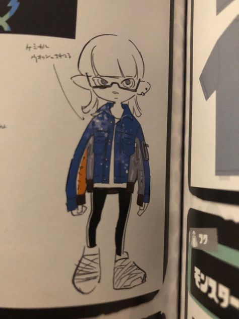 splatoon 3 artbook Splatoon Ship Art, Cool Splatoon Art, Splatoon 3 Art Book, Splatoon Art Book, Splatoon 3 Hairstyles, Splatoon Character Design, Splatoon Idol Oc, Inkling Hairstyles, Splatoon 3 Outfits