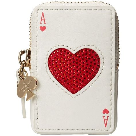 Place Your Bets, Ace Of Hearts, Cute Wallets, Pretty Bags, Kate Spade Wallet, Avril Lavigne, Change Purse, Wallet Accessories, Coin Pouch