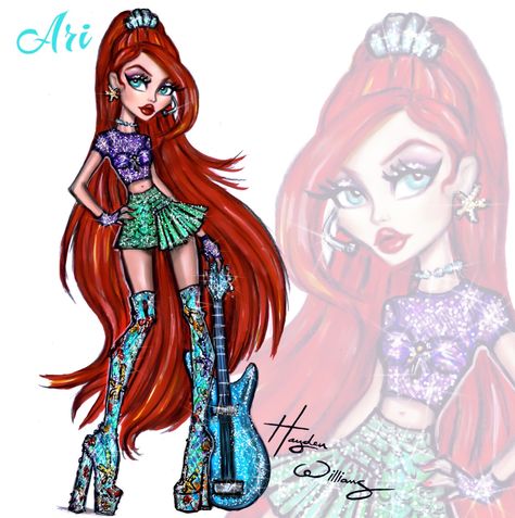 Hayden Williams Disney, Hayden Williams Fashion, Disney Divas, Tiana Disney, Hayden Williams, Disney Pop, Fashion Design Sketchbook, Belle Disney, Mermaid Life