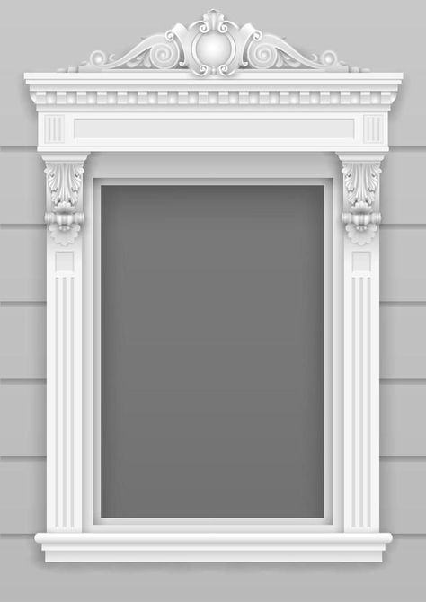 Front Window Design, House Window Design, Front Wall Design, Cornice Design, Classic Window, Window Trim Exterior, Door Design Images, Modern Entrance, Classic House Design