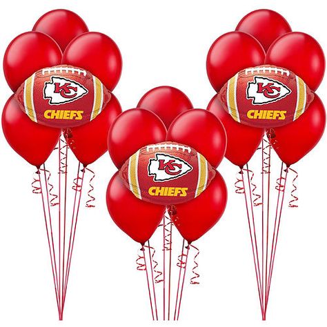 Kansas City Chiefs Party, Chiefs Party, Party City Decorations, Football Party Supplies, Kansas Chiefs, Chiefs Super Bowl, Kansas City Chiefs Football, Nfl Kansas City Chiefs, Balloon Kit