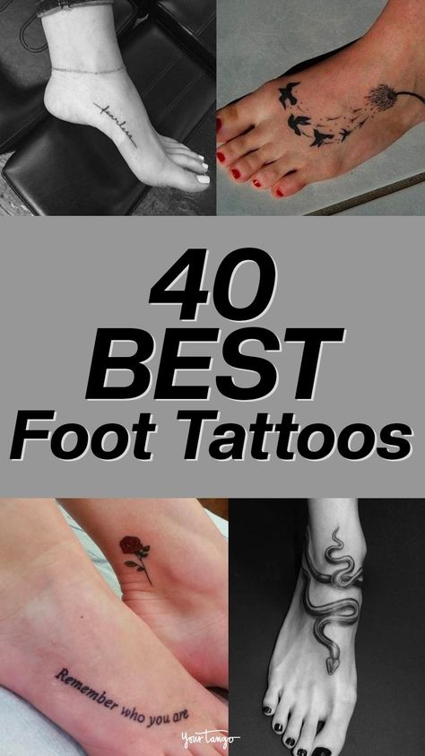 Feet And Ankle Tattoos For Women, Women’s Foot Tattoo Design, Small Tattoos For Feet For Women, Instep Tattoos For Women, Foot Tatoos Woman Simple, Tattoo Ideas For Ankle For Women, Cute Feet Tattoos Ideas For Women, Tatoos Feet Women, Baddie Tattoo Ideas Female Ankle