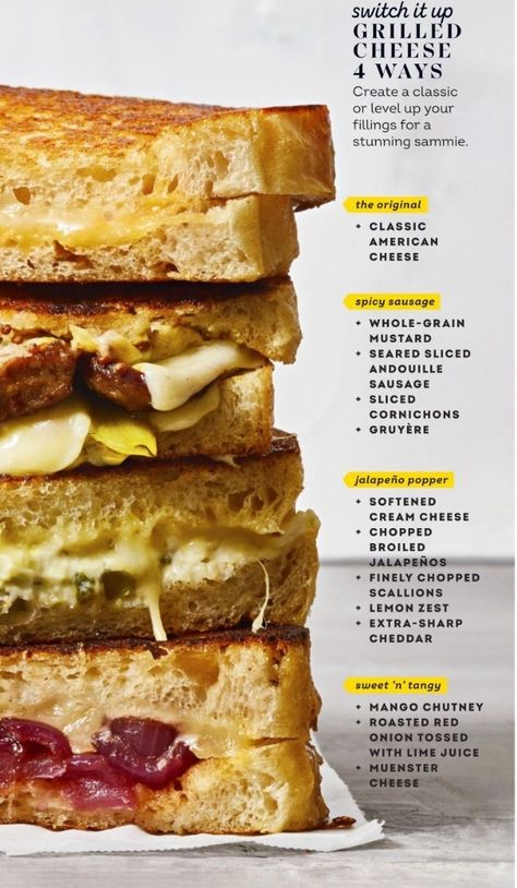 Sandwich Sourdough, Cheddar Grilled Cheese, Dorm Food, Best Sandwich Recipes, Extra Sharp Cheddar, Muenster Cheese, Grilled Cheese Sandwiches, Fair Food, Spicy Sausage