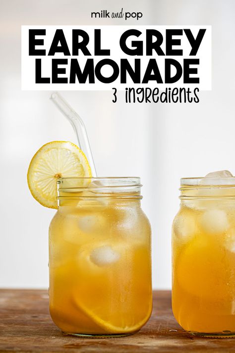 Earl Grey Lemonade, Earl Grey Iced Tea, Iced Earl Grey Tea, Iced Tea Lemonade Recipe, Easy Lemonade, Lemonade Tea Recipe, Good Lemonade Recipe, Easy Lemonade Recipe, Healthy Lemonade