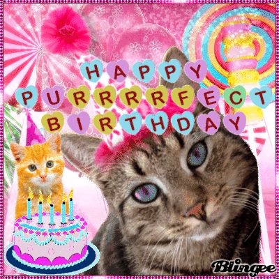 Happy Purrrfect Birthday Pictures, Photos, and Images for Facebook, Tumblr, Pinterest, and Twitter Facebook Birthday, Glitter Gif, Tumblr Image, Facebook Image, Birthday Pictures, Happy Birthday Cakes, Pictures Images, Birthday Quotes, Inspirational Pictures