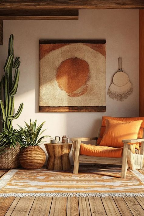 Bring Southwestern style into your home with a modern twist. #SouthwesternDecor #ModernStyle #NaturalElements Desert Modern Decor, Modern Southwestern Decor, Modern Southwestern, Southwestern Decor, Southwestern Design, Southwestern Decorating, Living Room Design Ideas, American Southwest, Room Design Ideas