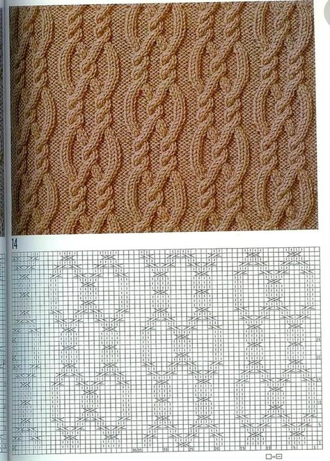 Aran Knitting Patterns, Cable Knitting Patterns, Knitting Paterns, Cable Knitting, Easy Knitting Patterns, Knit Stitch Patterns, Knitting Charts, Yandex Disk, Knitting Techniques