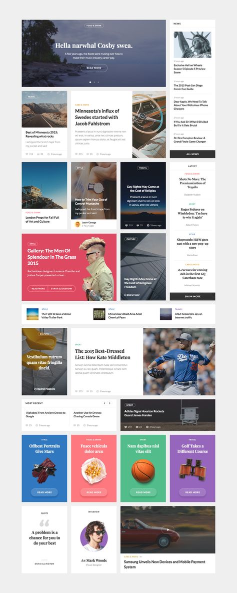 Silk UI Set Web Design Inspiration Portfolio, Corporate Web Design, Web Design Ux Ui, Flat Web, Mobile Design Inspiration, Card Ui, News Website Design, News Web Design, Web Design Mobile