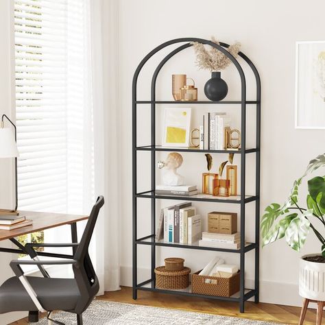 Standing Bookshelf, Narrow Bookshelf, Furnitur Ruang Keluarga, Tall Bookshelves, Regal Design, Modern Bookcase, Etagere Bookcase, Shelves In Bedroom, Ladder Bookcase