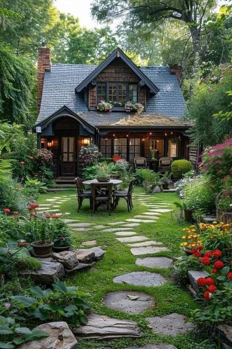 Create Pin, Modern Cottagecore, Fairytale House, Forest Cottage, Cottagecore Home, Fairytale Cottage, Dream Life House, Cottage Style Homes, Dream Cottage