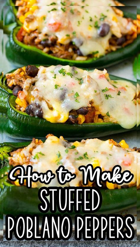 Chili With Pablano Pepper, Stuffed Pablo Peppers Vegetarian, Ground Beef And Poblano Peppers, Poblano Chile Relleno, Pablano Pepper Keto Recipes, Stuffed Poblano Chilies, Steak Stuffed Poblano Peppers, Baked Poblano Peppers, Picadillo Stuffed Peppers