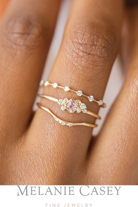 Dainty Wedding Band, Enhancer Wedding Band, Cute Engagement Rings, Stackable Wedding Bands, Curved Wedding Band, Dream Engagement Rings, Pretty Rings, Gold Wedding Rings, Girly Jewelry