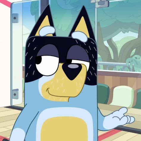 Bluey Fan Art Bandit, Bluey Screencaps, Bandit Heeler Fanart, Bluey Pics, Bluey Pictures, Bandit Bluey, Bandit Heeler, Bingo Funny, Male Models Poses