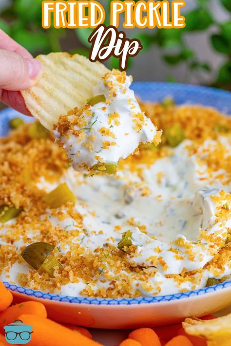 Fried Dill Pickle Dip Recipe, Pickle Chip Dip, Fried Dill Pickle Dip, Fried Pickle Dip, Pickle Dip Recipe, Fried Dill Pickles, Dill Pickle Dip, Pickle Dip, Homemade Ranch Seasoning