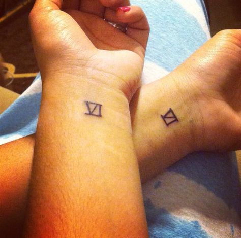 Matching tattoo with my sister and soon brothers and other sister, Roman numeral six for the total number of us children. (My 5 siblings and I) 6 Roman Numeral Tattoo, Roman Numeral 6 Tattoo, Number 6 Tattoo Ideas, Number 6 Tattoo, Tattoo Sister, 5 Siblings, 6 Tattoo, Beer Tattoos, Roman Numeral Tattoo